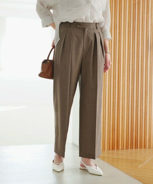 green label relaxing / グリーンレーベル リラクシング スラックス・ドレスパンツ | ［size SHORT/TALLあり］Daily Chic コンフィ— ワイド パンツ | 詳細13