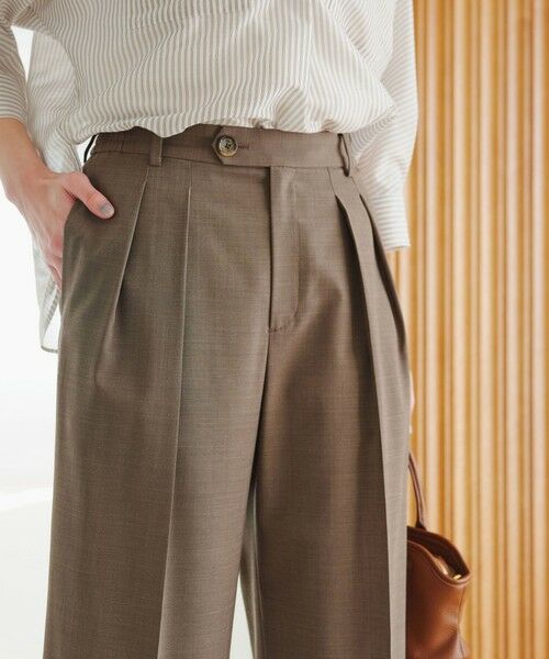 green label relaxing / グリーンレーベル リラクシング スラックス・ドレスパンツ | ［size SHORT/TALLあり］Daily Chic コンフィ— ワイド パンツ | 詳細14