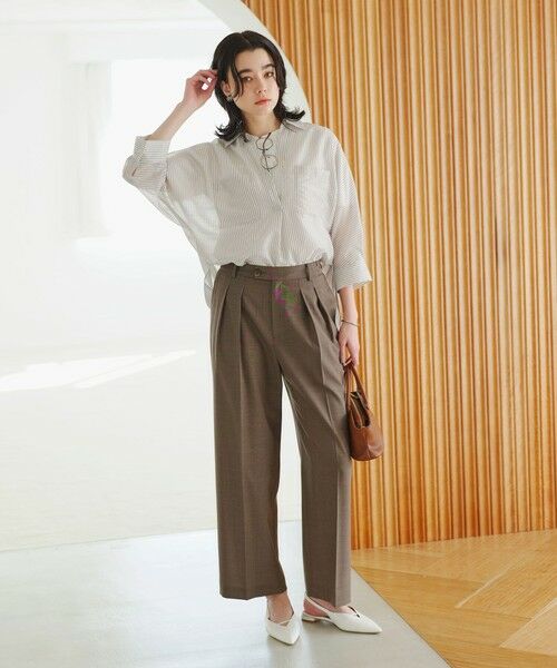 green label relaxing / グリーンレーベル リラクシング スラックス・ドレスパンツ | ［size SHORT/TALLあり］Daily Chic コンフィ— ワイド パンツ | 詳細15