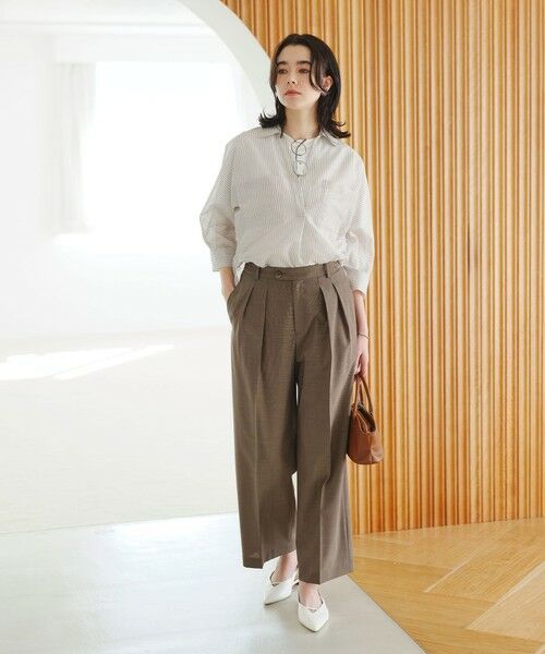 green label relaxing / グリーンレーベル リラクシング スラックス・ドレスパンツ | ［size SHORT/TALLあり］Daily Chic コンフィ— ワイド パンツ | 詳細16