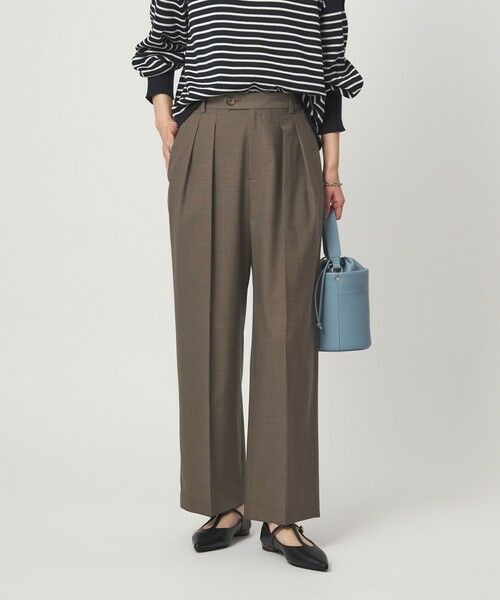 green label relaxing / グリーンレーベル リラクシング スラックス・ドレスパンツ | ［size SHORT/TALLあり］Daily Chic コンフィ— ワイド パンツ | 詳細17