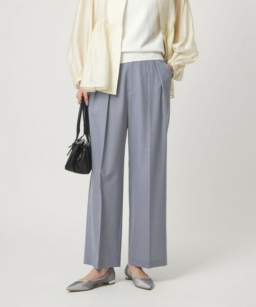 green label relaxing / グリーンレーベル リラクシング スラックス・ドレスパンツ | ［size SHORT/TALLあり］Daily Chic コンフィ— ワイド パンツ | 詳細15