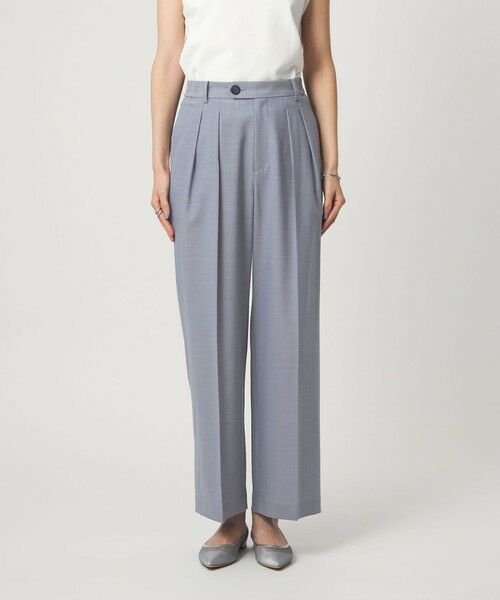 green label relaxing / グリーンレーベル リラクシング スラックス・ドレスパンツ | ［size SHORT/TALLあり］Daily Chic コンフィ— ワイド パンツ | 詳細30