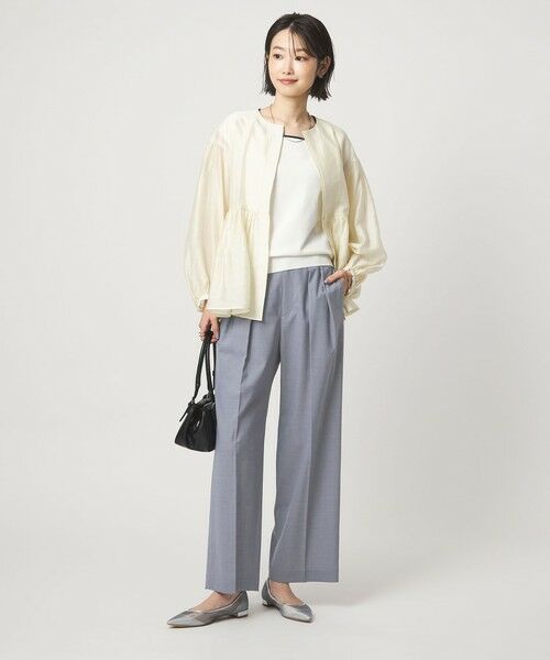 green label relaxing / グリーンレーベル リラクシング スラックス・ドレスパンツ | ［size SHORT/TALLあり］Daily Chic コンフィ— ワイド パンツ | 詳細18