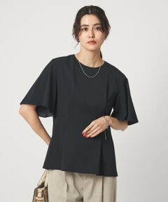 green label relaxing / グリーンレーベル リラクシング シャツ・ブラウス | ［size SHORTあり］サラフール タック ブラウス ストレッチ 接触冷感 UVカット