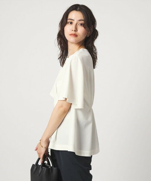 green label relaxing / グリーンレーベル リラクシング シャツ・ブラウス | ［size SHORTあり］サラフール タック ブラウス ストレッチ 接触冷感 UVカット | 詳細1