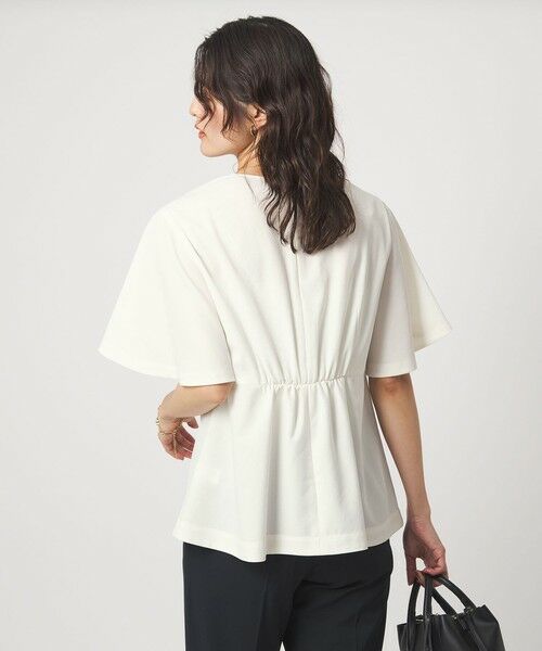 green label relaxing / グリーンレーベル リラクシング シャツ・ブラウス | ［size SHORTあり］サラフール タック ブラウス ストレッチ 接触冷感 UVカット | 詳細2