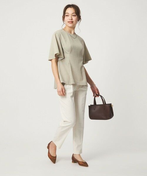 green label relaxing / グリーンレーベル リラクシング シャツ・ブラウス | ［size SHORTあり］サラフール タック ブラウス ストレッチ 接触冷感 UVカット | 詳細8