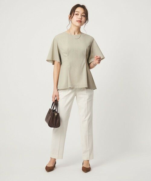 green label relaxing / グリーンレーベル リラクシング シャツ・ブラウス | ［size SHORTあり］サラフール タック ブラウス ストレッチ 接触冷感 UVカット | 詳細9