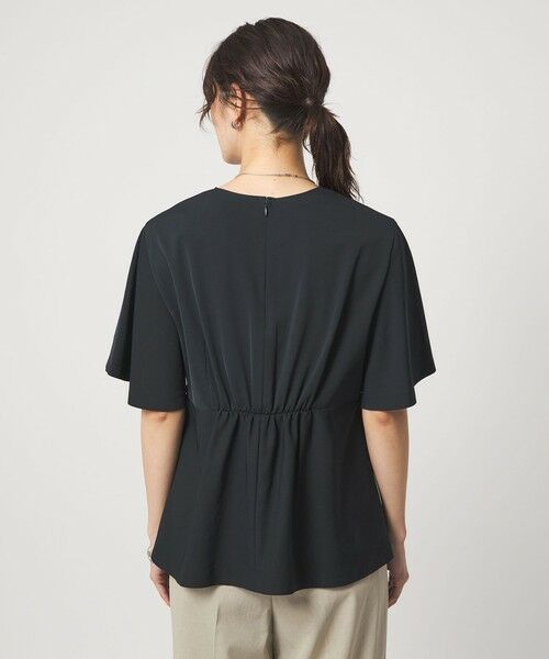 green label relaxing / グリーンレーベル リラクシング シャツ・ブラウス | ［size SHORTあり］サラフール タック ブラウス ストレッチ 接触冷感 UVカット | 詳細25