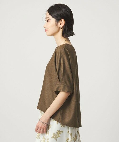 green label relaxing / グリーンレーベル リラクシング シャツ・ブラウス | リネンライク ブラウス マシンウォッシャブル ストレッチ UVカット | 詳細13