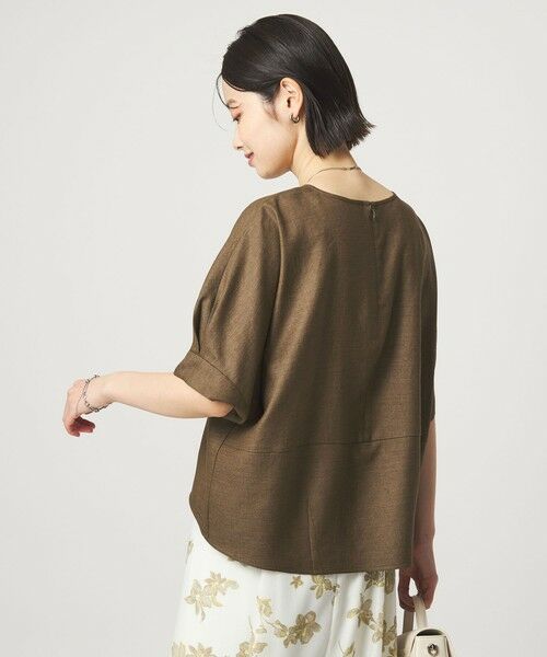 green label relaxing / グリーンレーベル リラクシング シャツ・ブラウス | リネンライク ブラウス マシンウォッシャブル ストレッチ UVカット | 詳細14