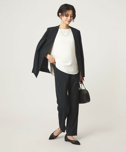 green label relaxing / グリーンレーベル リラクシング シャツ・ブラウス | クルーネック ショートスリーブ ブラウス マシンウォッシャブル UVカット | 詳細3