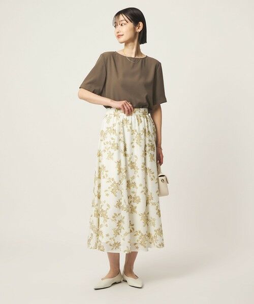 green label relaxing / グリーンレーベル リラクシング シャツ・ブラウス | クルーネック ショートスリーブ ブラウス マシンウォッシャブル UVカット | 詳細10