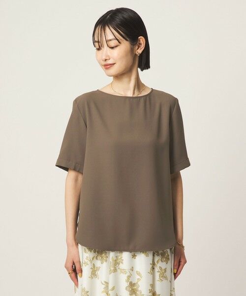 green label relaxing / グリーンレーベル リラクシング シャツ・ブラウス | クルーネック ショートスリーブ ブラウス マシンウォッシャブル UVカット | 詳細11