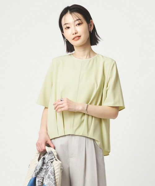 green label relaxing / グリーンレーベル リラクシング シャツ・ブラウス | ライン TEE ブラス（YELLOW）