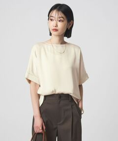 green label relaxing / グリーンレーベル リラクシング シャツ・ブラウス | サテン TEE ブラウス
