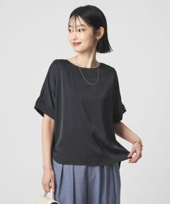 green label relaxing / グリーンレーベル リラクシング シャツ・ブラウス | サテン TEE ブラウス