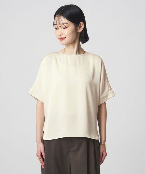 green label relaxing / グリーンレーベル リラクシング シャツ・ブラウス | サテン TEE ブラウス | 詳細5
