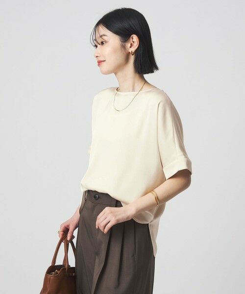 green label relaxing / グリーンレーベル リラクシング シャツ・ブラウス | サテン TEE ブラウス | 詳細2