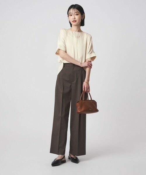 green label relaxing / グリーンレーベル リラクシング シャツ・ブラウス | サテン TEE ブラウス | 詳細4