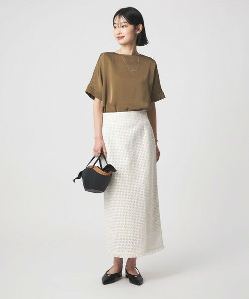 green label relaxing / グリーンレーベル リラクシング シャツ・ブラウス | サテン TEE ブラウス | 詳細14