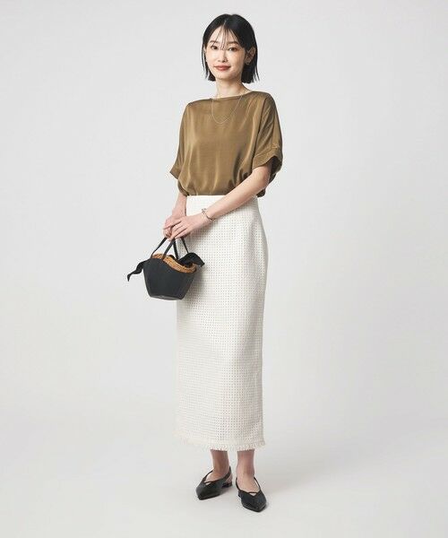 green label relaxing / グリーンレーベル リラクシング シャツ・ブラウス | サテン TEE ブラウス | 詳細15