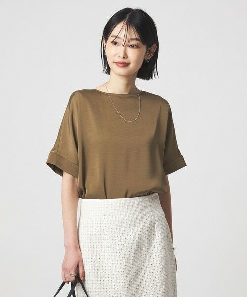 green label relaxing / グリーンレーベル リラクシング シャツ・ブラウス | サテン TEE ブラウス | 詳細13