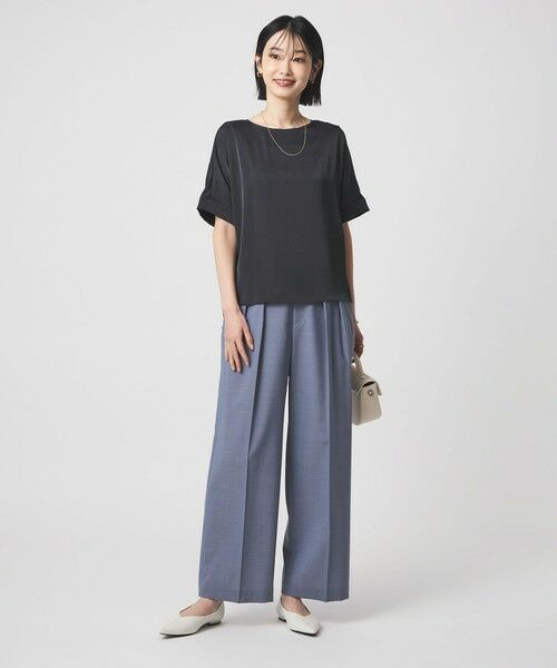 green label relaxing / グリーンレーベル リラクシング シャツ・ブラウス | サテン TEE ブラウス | 詳細19