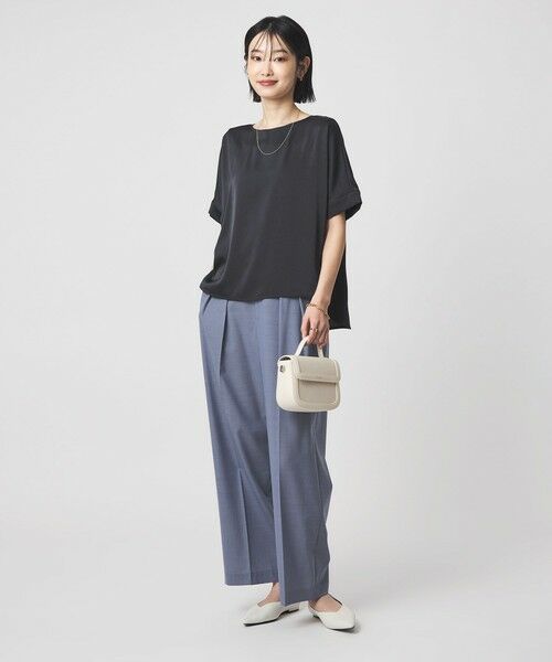 green label relaxing / グリーンレーベル リラクシング シャツ・ブラウス | サテン TEE ブラウス | 詳細18