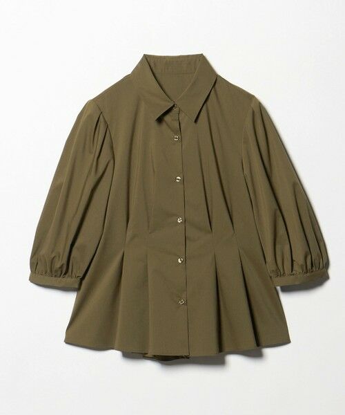 green label relaxing / グリーンレーベル リラクシング シャツ・ブラウス | ウエスト タック フレア シャツ | 詳細19