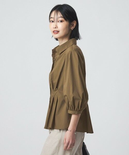 green label relaxing / グリーンレーベル リラクシング シャツ・ブラウス | ウエスト タック フレア シャツ | 詳細8