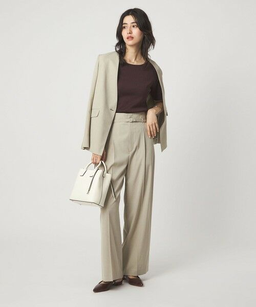 green label relaxing / グリーンレーベル リラクシング カットソー | ブライトリブ ボートネック 5分袖 プルオーバー カットソー | 詳細9