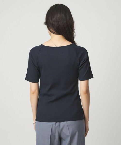 green label relaxing / グリーンレーベル リラクシング カットソー | ブライトリブ ボートネック 5分袖 プルオーバー カットソー | 詳細22