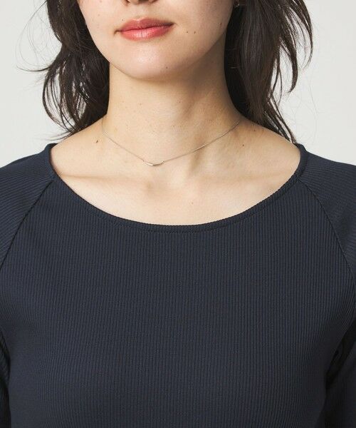 green label relaxing / グリーンレーベル リラクシング カットソー | ブライトリブ ボートネック 5分袖 プルオーバー カットソー | 詳細23