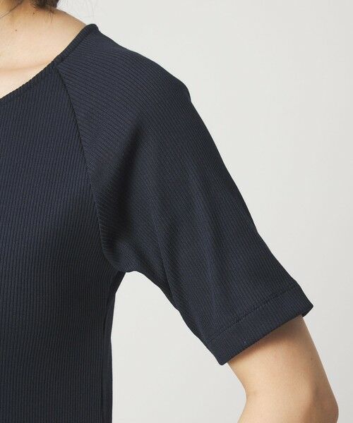 green label relaxing / グリーンレーベル リラクシング カットソー | ブライトリブ ボートネック 5分袖 プルオーバー カットソー | 詳細24