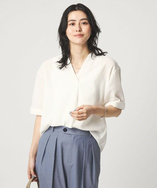 green label relaxing / グリーンレーベル リラクシング カットソー | サッカー スキッパー プルオーバー カットソー | 詳細1