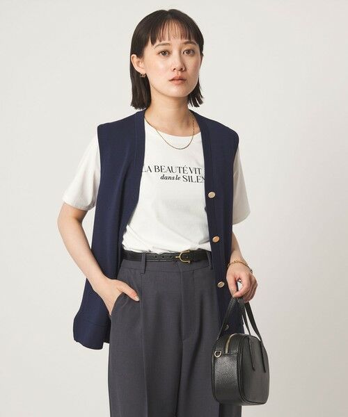 green label relaxing / グリーンレーベル リラクシング カットソー | ロゴ ショートスリーブ プルオーバー カットソー 接触冷感 | 詳細1