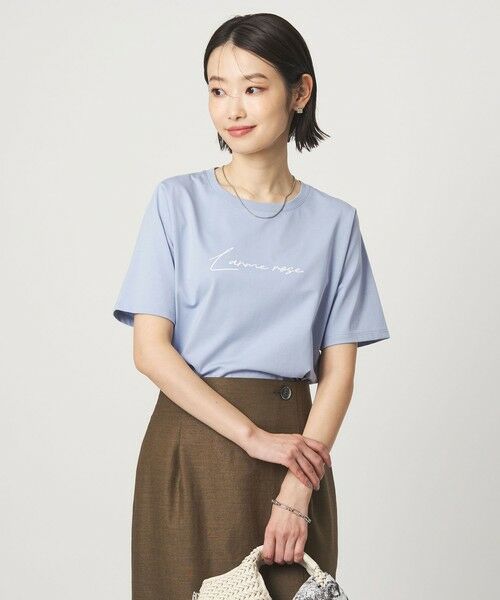 green label relaxing / グリーンレーベル リラクシング カットソー | COOL CHIC ロゴ プルオーバー カットソー（LT.BLUE）