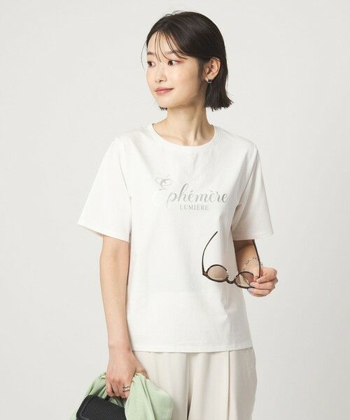 green label relaxing / グリーンレーベル リラクシング カットソー | ロゴ ショートスリーブ プルオーバー カットソー 接触冷感 | 詳細26