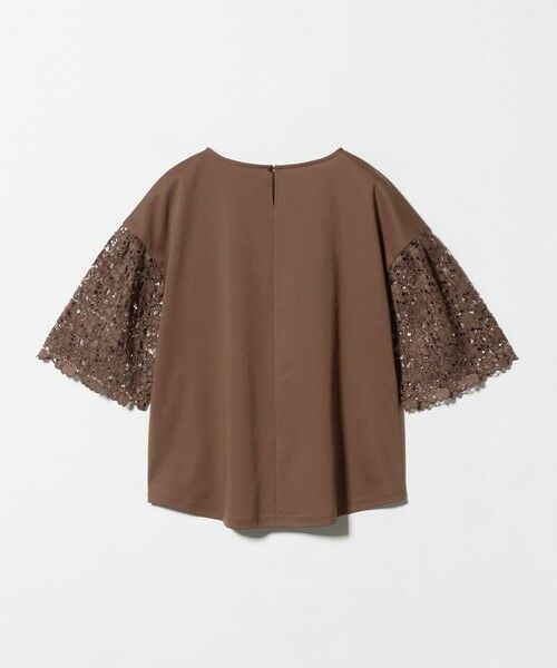 green label relaxing / グリーンレーベル リラクシング カットソー | 袖レース ドッキング プルオーバー カットソー | 詳細23