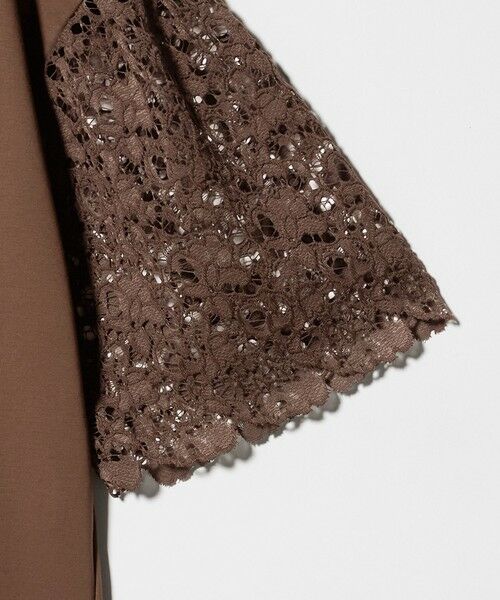 green label relaxing / グリーンレーベル リラクシング カットソー | 袖レース ドッキング プルオーバー カットソー | 詳細25