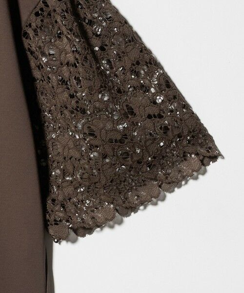 green label relaxing / グリーンレーベル リラクシング カットソー | 袖レース ドッキング プルオーバー カットソー | 詳細7