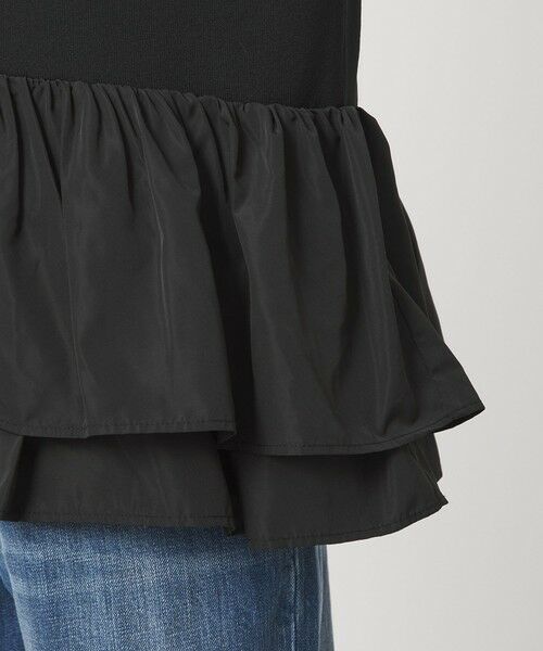 green label relaxing / グリーンレーベル リラクシング ベスト | フリル ドッキング ペプラム ニット ジレ ウォッシャブル | 詳細14