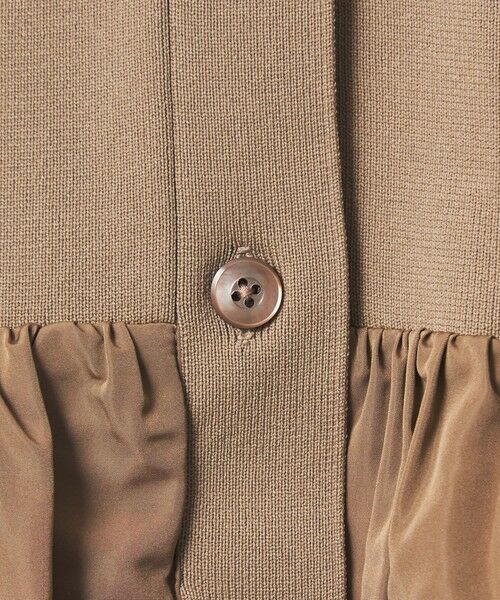 green label relaxing / グリーンレーベル リラクシング ベスト | フリル ドッキング ペプラム ニット ジレ ウォッシャブル | 詳細30