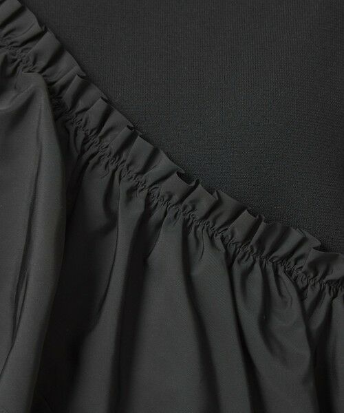 green label relaxing / グリーンレーベル リラクシング ニット・セーター | フリル ドッキング 5分袖 ニット プルオーバー ウォッシャブル | 詳細15