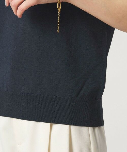 green label relaxing / グリーンレーベル リラクシング ニット・セーター | HIYOKE スクエアネック フレンチスリーブ ニット | 詳細28