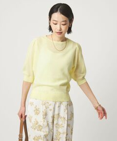 green label relaxing / グリーンレーベル リラクシング ニット・セーター | ハニカム タック スリーブ プルオーバー ニット