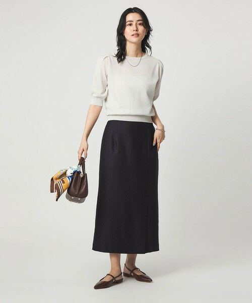 green label relaxing / グリーンレーベル リラクシング ニット・セーター | ハニカム タック スリーブ プルオーバー ニット | 詳細3