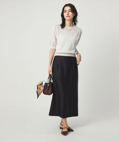 green label relaxing / グリーンレーベル リラクシング ニット・セーター | ハニカム タック スリーブ プルオーバー ニット | 詳細4